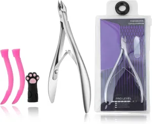 Cuticle Nippers, Professional Accurate Fast Sharp Small Jaw Cuticle Cutters, Nail Cuticle Cutting Pliers, Nail Dead Skin Remover Tool,Stainless Steel Cuticle Trimmer, Silver, Jaw 4mm