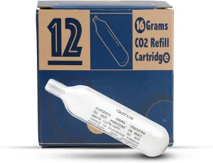 CyclingDeal 16g or 25g Threaded CO2 Cartridges Refills for Bike Bicycle Pump CO2 Inflator Heads - Great Refill for Mountain or Road Bikes Tires