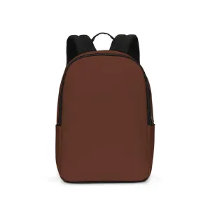 Dark Red Brown Waterproof Backpack | Dark Pastel Red Brown | C0M60Y60K80