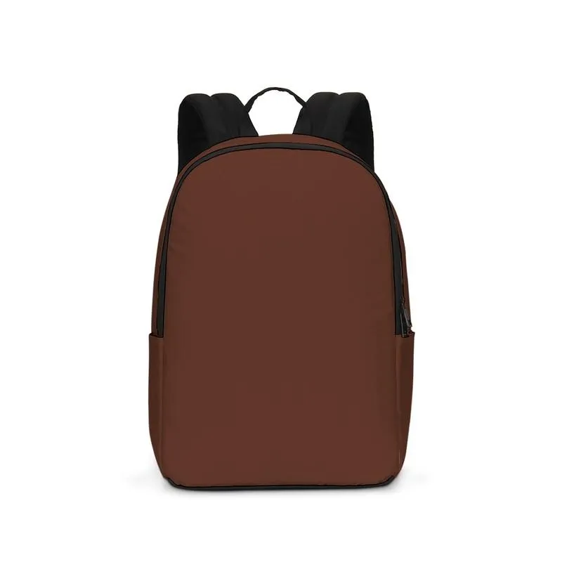 Dark Red Brown Waterproof Backpack | Dark Pastel Red Brown | C0M60Y60K80