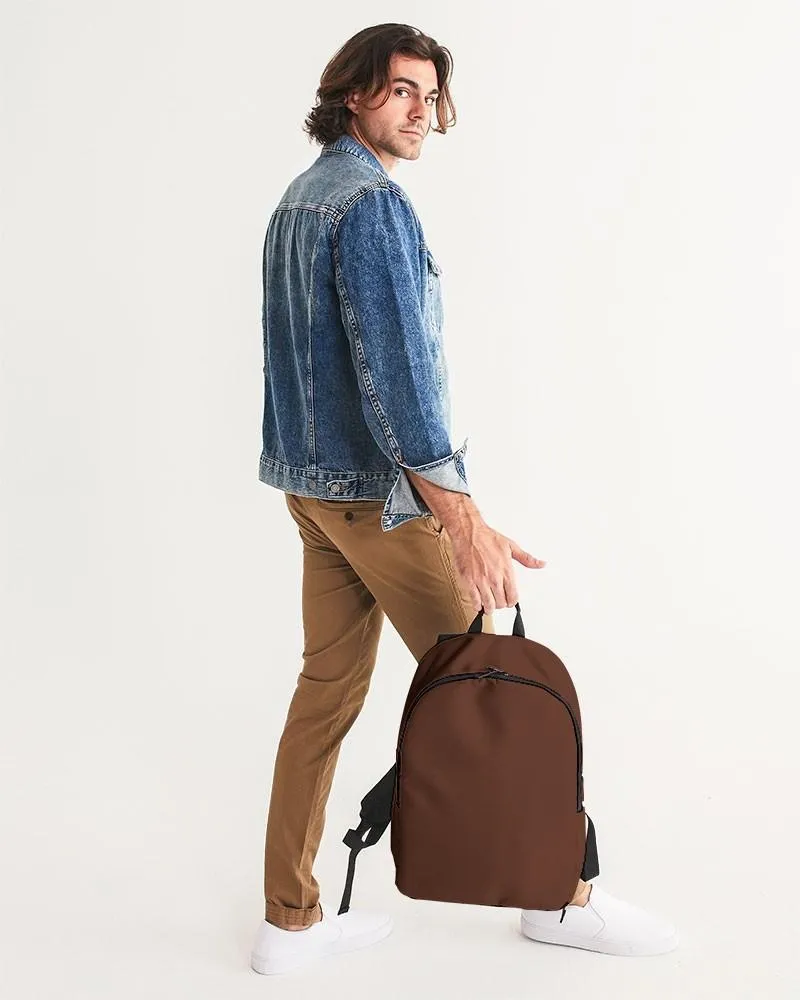 Dark Red Brown Waterproof Backpack | Dark Pastel Red Brown | C0M60Y60K80