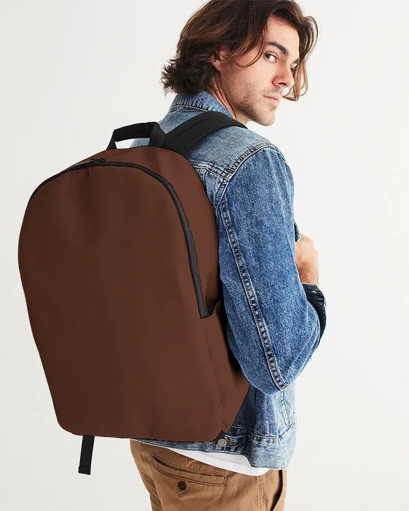 Dark Red Brown Waterproof Backpack | Dark Pastel Red Brown | C0M60Y60K80