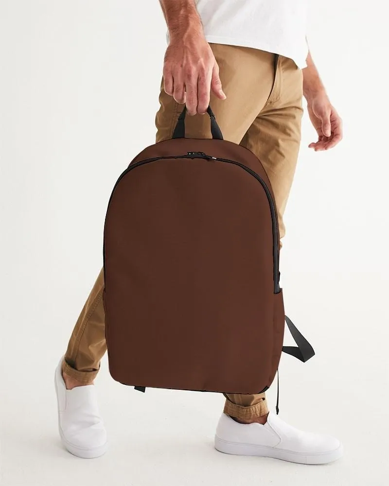 Dark Red Brown Waterproof Backpack | Dark Pastel Red Brown | C0M60Y60K80