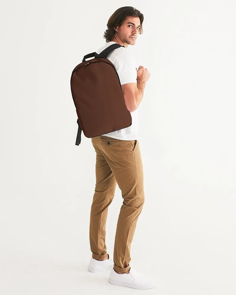 Dark Red Brown Waterproof Backpack | Dark Pastel Red Brown | C0M60Y60K80