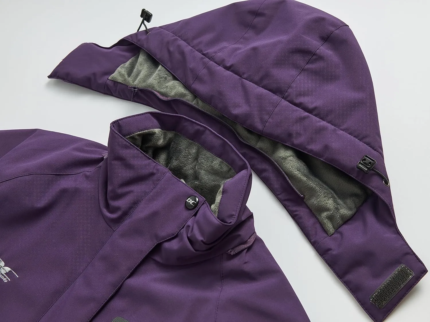 Diamond Candy Women's Waterproof Ski Jackets Warm Winter Snow Jacket Mountain Windbreaker Hooded Raincoat