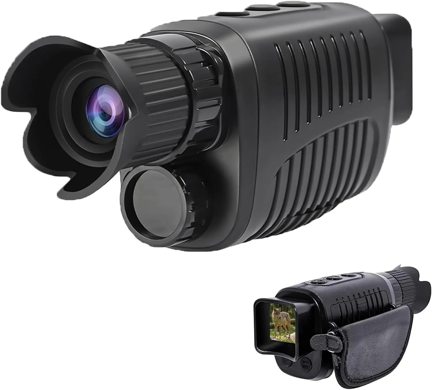 Digital Night Vision Monocular for 100% Dark, 1080p Video Night Vision Goggles Long Distance Infrared Night Vision Scope for Hunting, Camping, Travel
