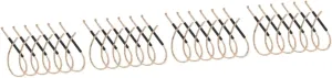 DOITOOL 24sets Portable Fire Starting Cord of Survival Ropes for Camping Hiking and Outdoor Activities Versatile Wick for Quick Ignition and