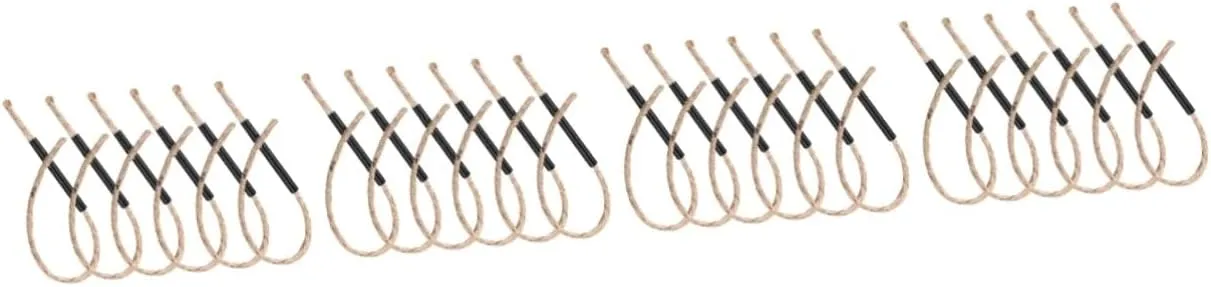 DOITOOL 24sets Portable Fire Starting Cord of Survival Ropes for Camping Hiking and Outdoor Activities Versatile Wick for Quick Ignition and