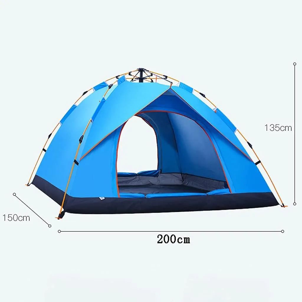 Dome Tent, Instant Pop Up Tents for 2-3 Person, Windproof Portable Camping Tents for Hiking Outdoor Festivals Travel Blue