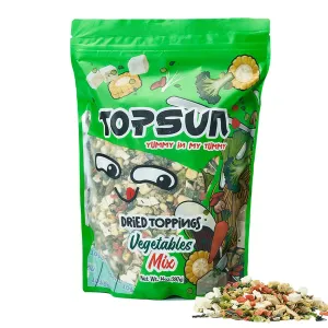 Dried Ramen Toppings Vegetable Mix 14oz, 12 Veggie Blend with Added Superfood Goji, Dehydrated Vegetables for Ramen Noodles, Gluten-Free, No MSG & Non-GMO