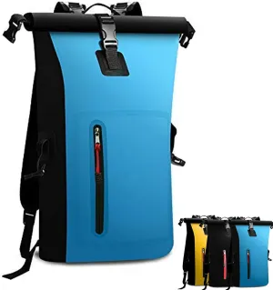 Dry Bags Waterproof Backpack for Women Men, 25L Roll Top Floating Bag for Kayaking, Hiking, Fishing, Camping, Beach (Blue)