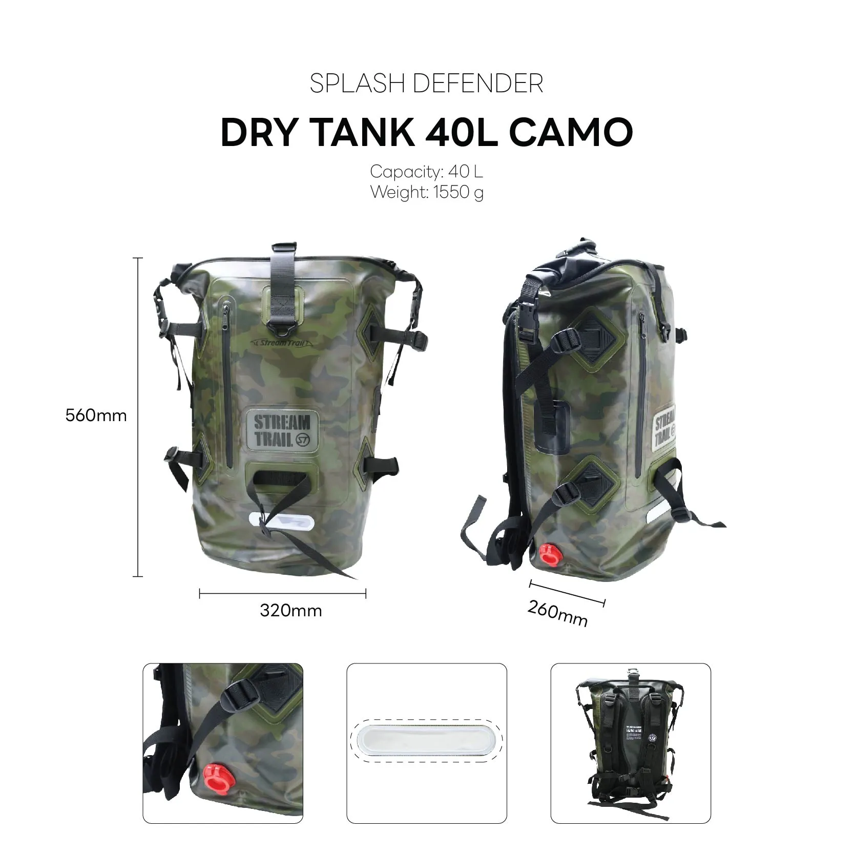 Dry Tank 40L Camo