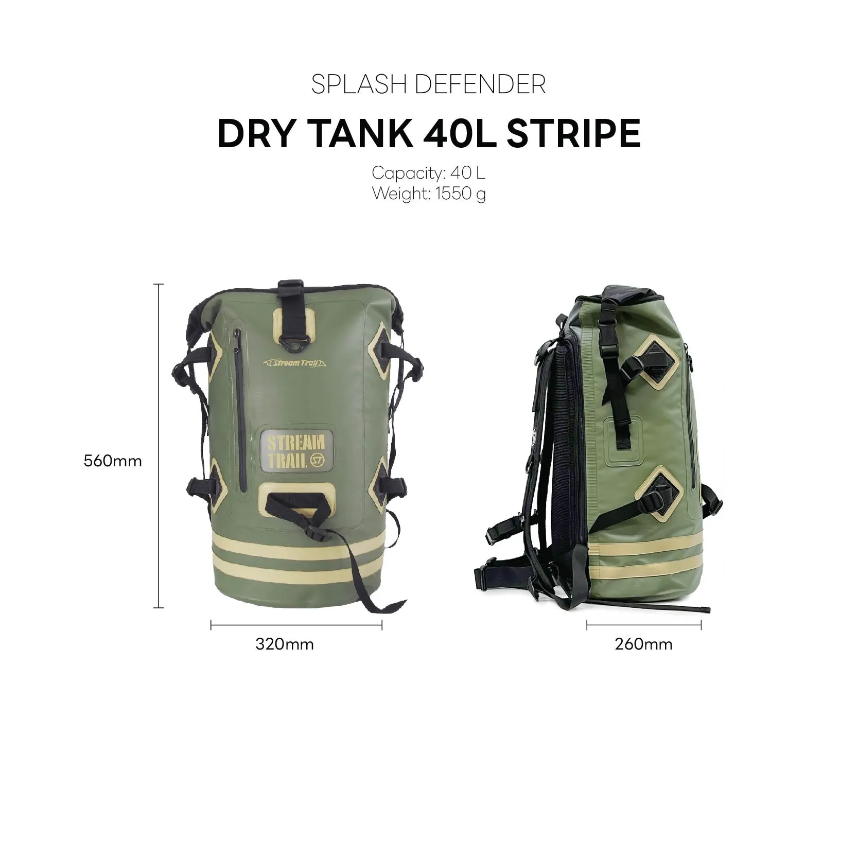 Dry Tank 40L Stripe