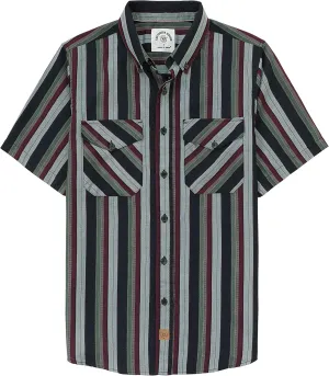 Dubinik® Mens Short Sleeve Button Down Mens Button Up Short Sleeve Two Pockets Soft Vintage Regular Fit Mens Casual Shirts
