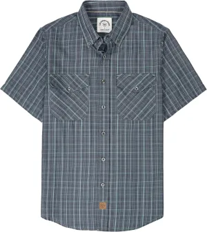 Dubinik® Mens Short Sleeve Button Down Mens Button Up Short Sleeve Two Pockets Soft Vintage Regular Fit Mens Casual Shirts