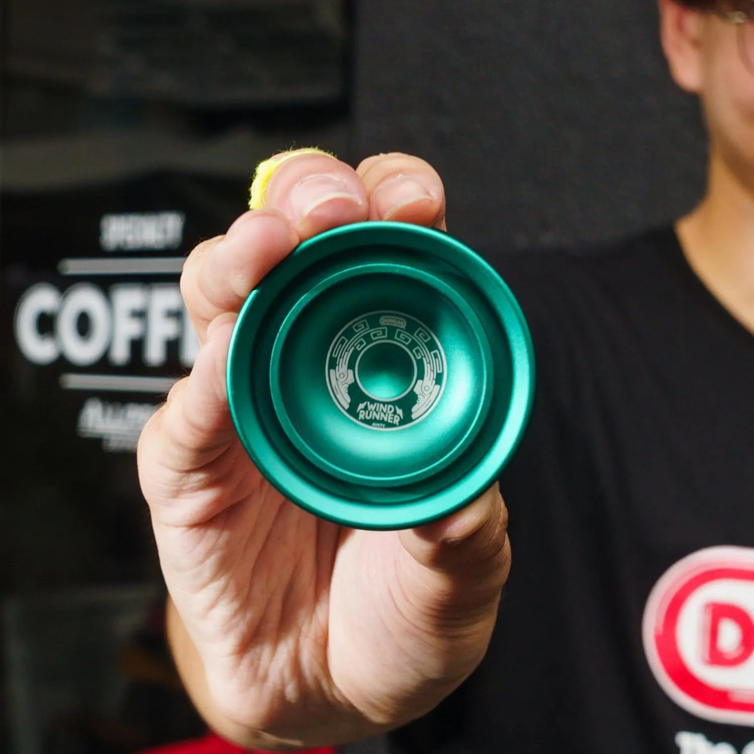 Duncan Toys Windrunner Yo-Yo [Green] - Unresponsive Pro Level Aluminum Yo-Yo with Double Rim, Concave Bearing, SG Sticker Response
