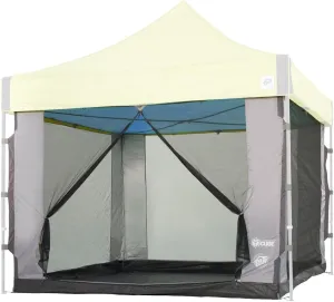 E-Z UP Cube Mesh Canopy Screen Room, Fits 10' x 10' Straight Leg Shelters Eclipse, Enterprise, Pyramid, Vantage Canopies (Shelter NOT Included, Must Purchase Seperately)