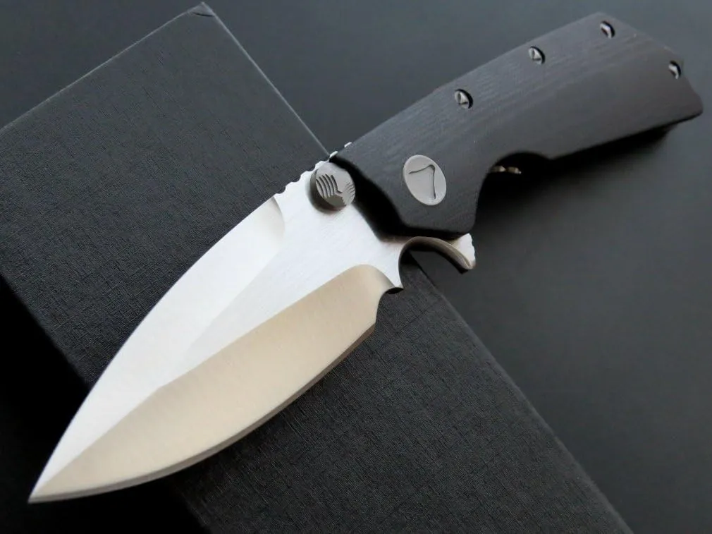 Eafengrow EF335 Folding Knives D2 Blade and G10 Handle,5 inch Closed EDC Pocket Folding Knife with Clip (black)