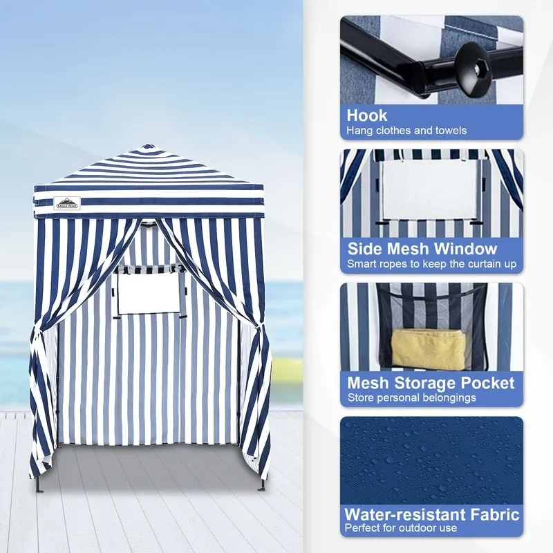 EAGLE PEAK Flex Ultra Compact 5x5 Pop-up Canopy, Sun Shelter, Changing Room, Portable Privacy Canopy
