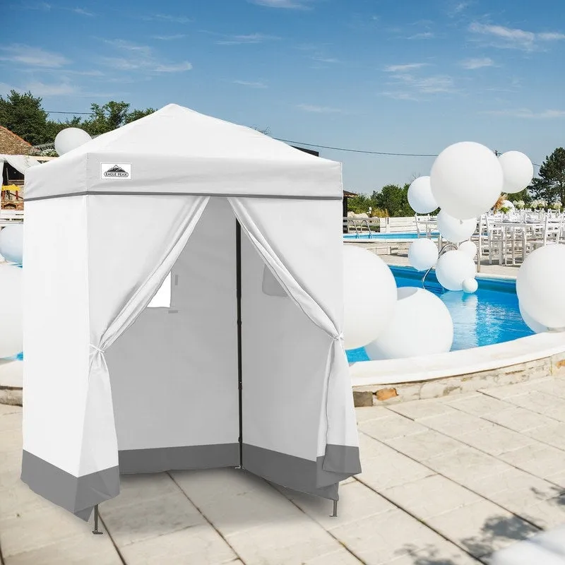 EAGLE PEAK Flex Ultra Compact 5x5 Pop-up Canopy, Sun Shelter, Changing Room, Portable Privacy Canopy