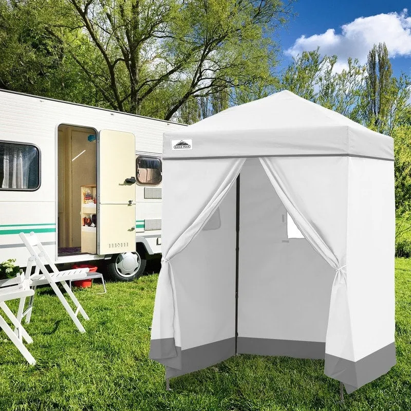 EAGLE PEAK Flex Ultra Compact 5x5 Pop-up Canopy, Sun Shelter, Changing Room, Portable Privacy Canopy