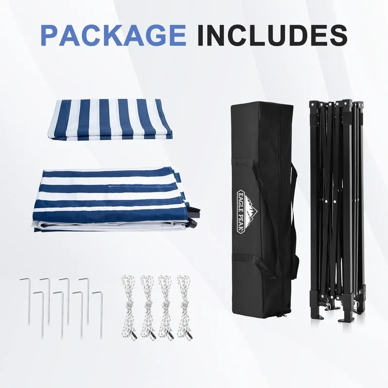 EAGLE PEAK Flex Ultra Compact 5x5 Pop-up Canopy, Sun Shelter, Changing Room, Portable Privacy Canopy