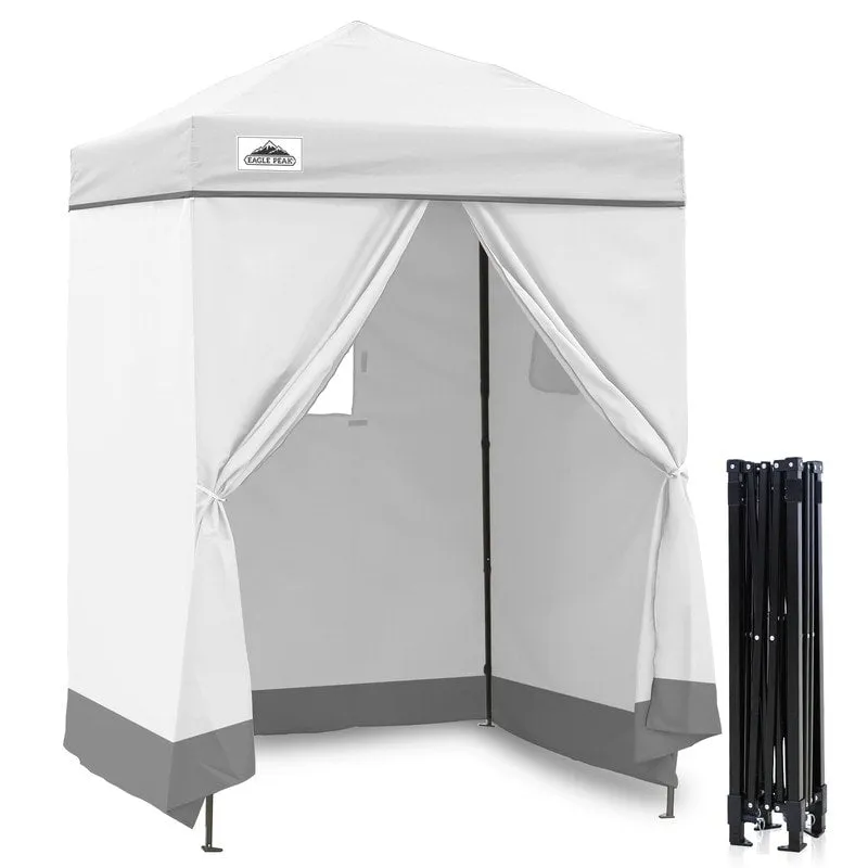 EAGLE PEAK Flex Ultra Compact 5x5 Pop-up Canopy, Sun Shelter, Changing Room, Portable Privacy Canopy