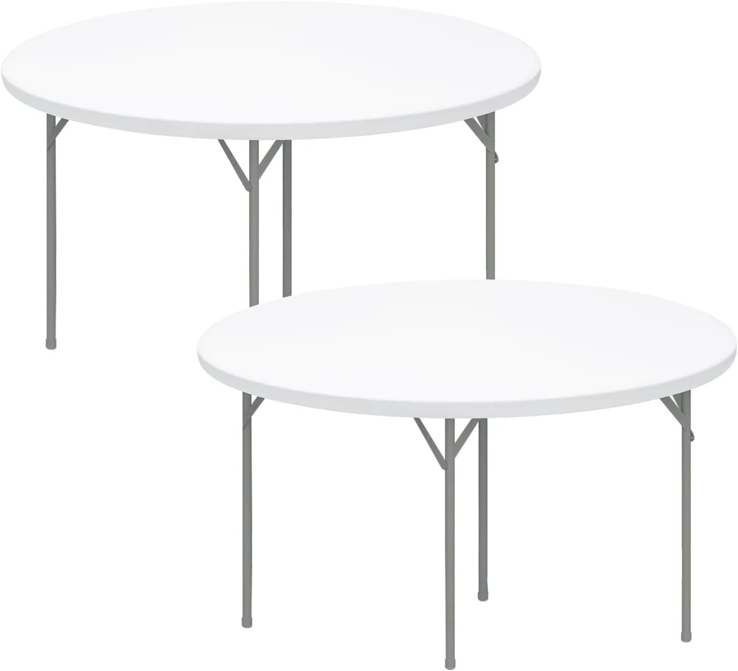 eeivs 2 Pack Round Fitted Tablecloth Black Spandex Elastic Stretchable Table Cover for Kitchen Dining Indoor Outdoor Picnic Camping Table Topper 60 Inch