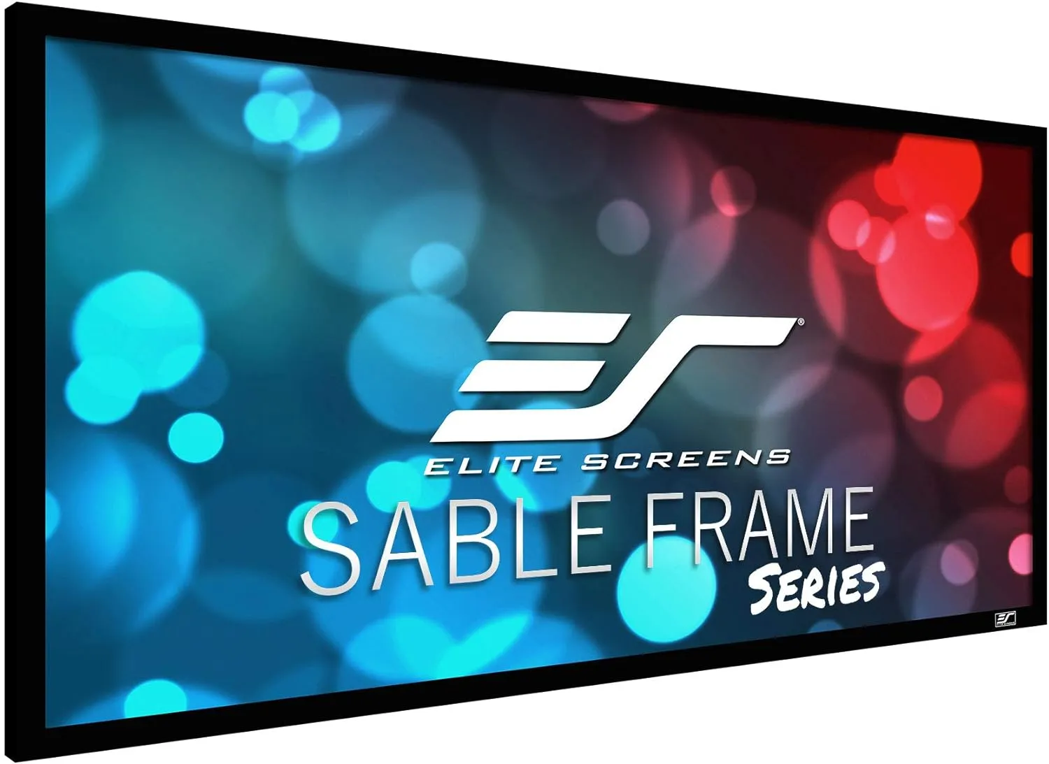 Elite Screens Sable Frame, 96-inch 2.35:1 Diagonal, Active 3D 4K Ultra HD ReadyFixed Frame Home Theater Projection Projector Screen, ER96WH1-Wide