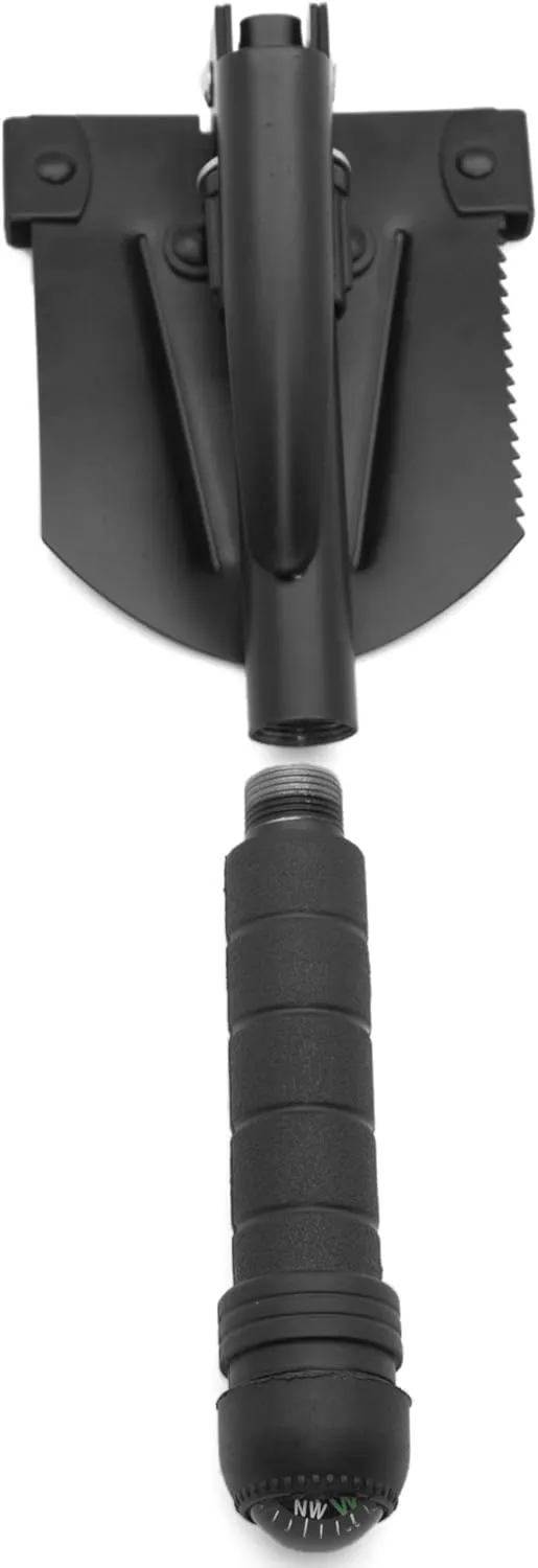 Emergency Zone 11-in-1 Collapsible Folding Military 15.5 Inch Survival Shovel Multitool with Carrying Case. Great for Hiking, Camping, Backpacking, Gardening, and for Keeping in Your Car. 1 Pack