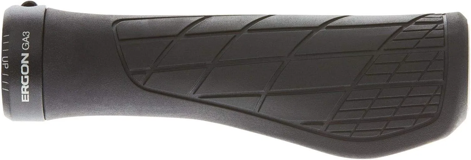 Ergon GA3 Ergonomic All-Mountain Bike Grips | Comfort & Wrist Support for MTB, Trail & E-Bikes | Soft Rubber, Pain-Free Riding