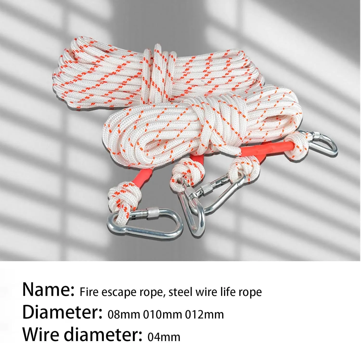 Escape Rope Safety Rope Fire Survival Rope - Outdoor Survival Rope Fire Escape - Portable Rescue Tool for Professionals and Enthusiasts