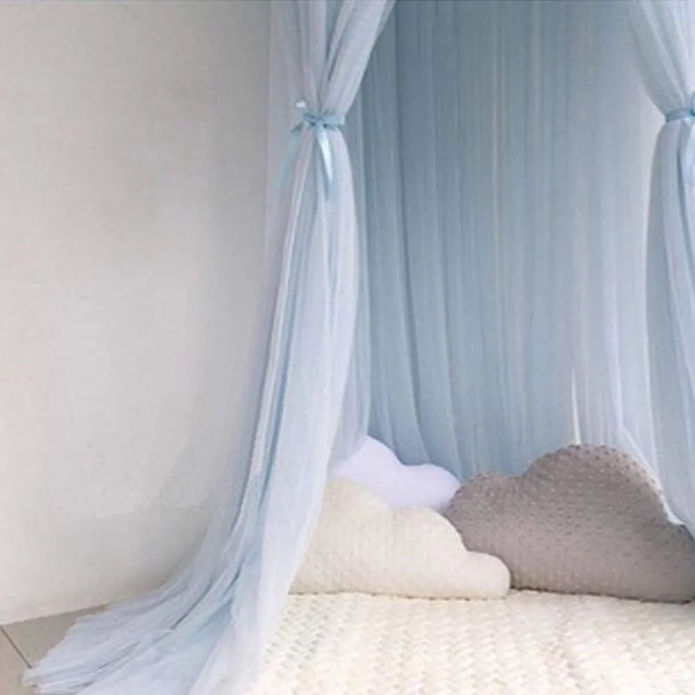 ESUPPORT Dome Princess Bed Canopy Round Lace Mosquito Net Play Tent Hanging House Decoration Lace Netting Curtains for Indoor Outdoor