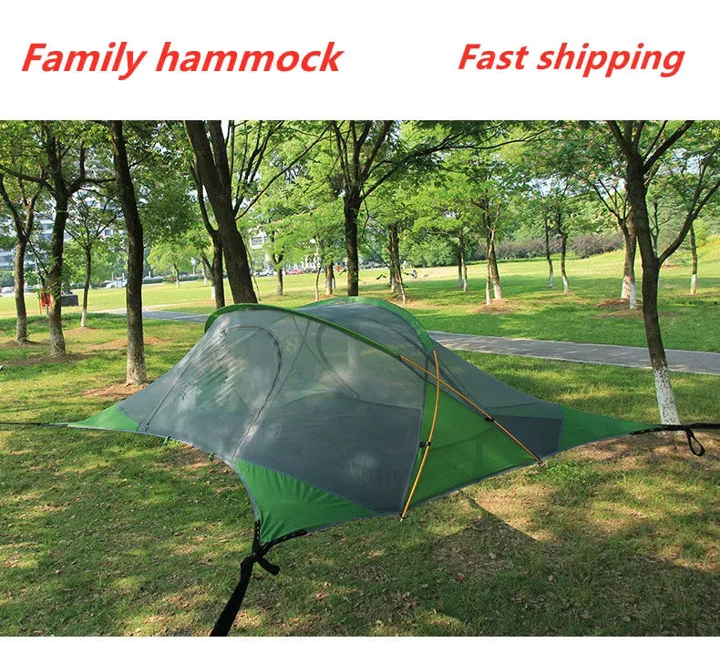 Family-Sized Triangle Tree Hammock Tent