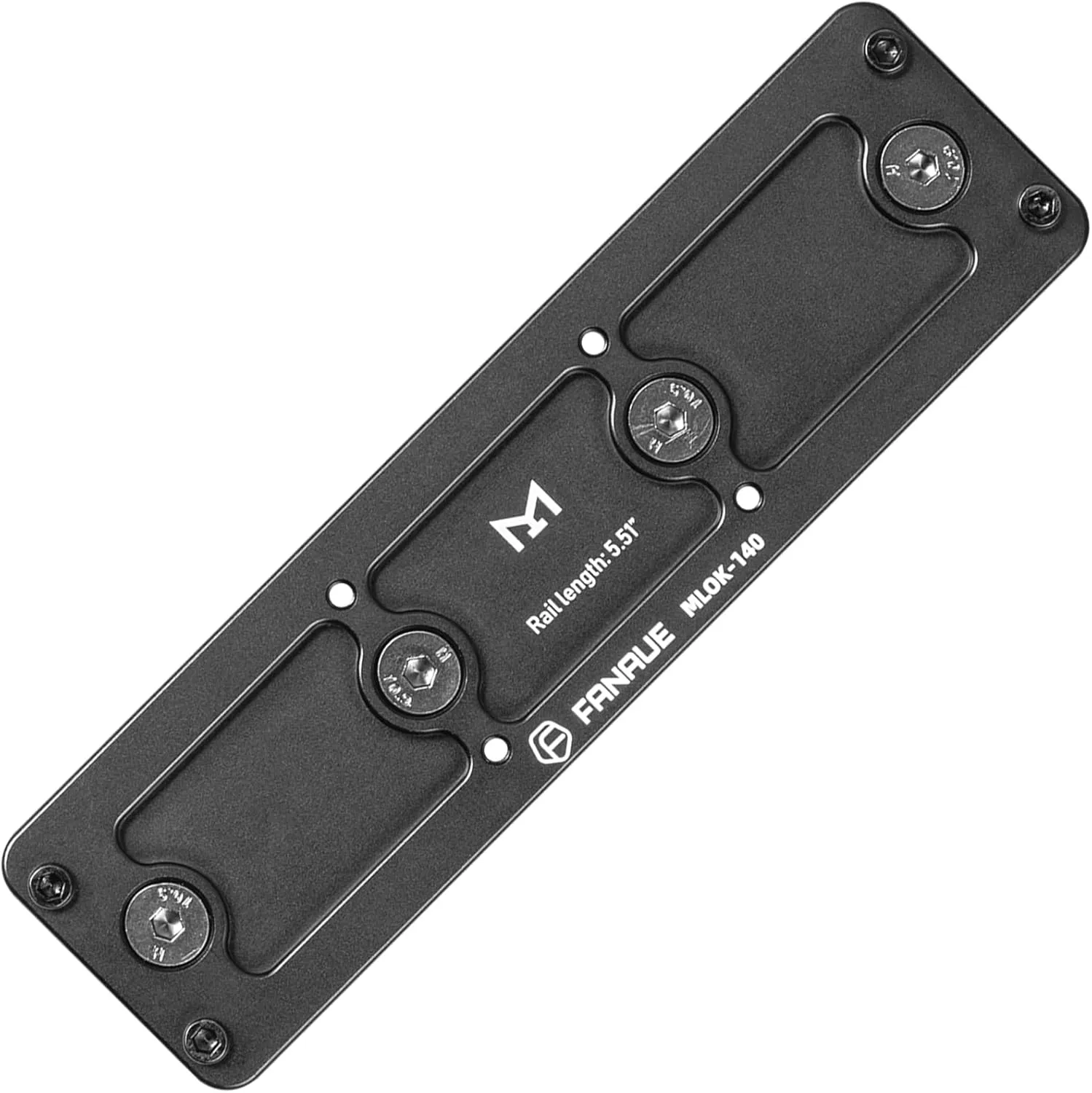 FANAUE MLok Arca Rail Tripod Mount Adapter Compatiable Arca-Swiss/RRS Dovetail Tripod Ballhead Quick Release Plate(M LOK-140)
