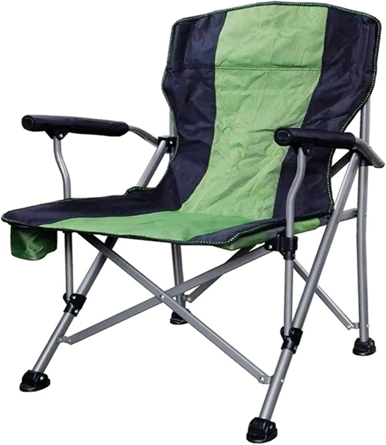 Fishing Chair Camping Chair Breathable Mesh Aluminum Support Frame High Back Folding Camp Chair with Cup Holder
