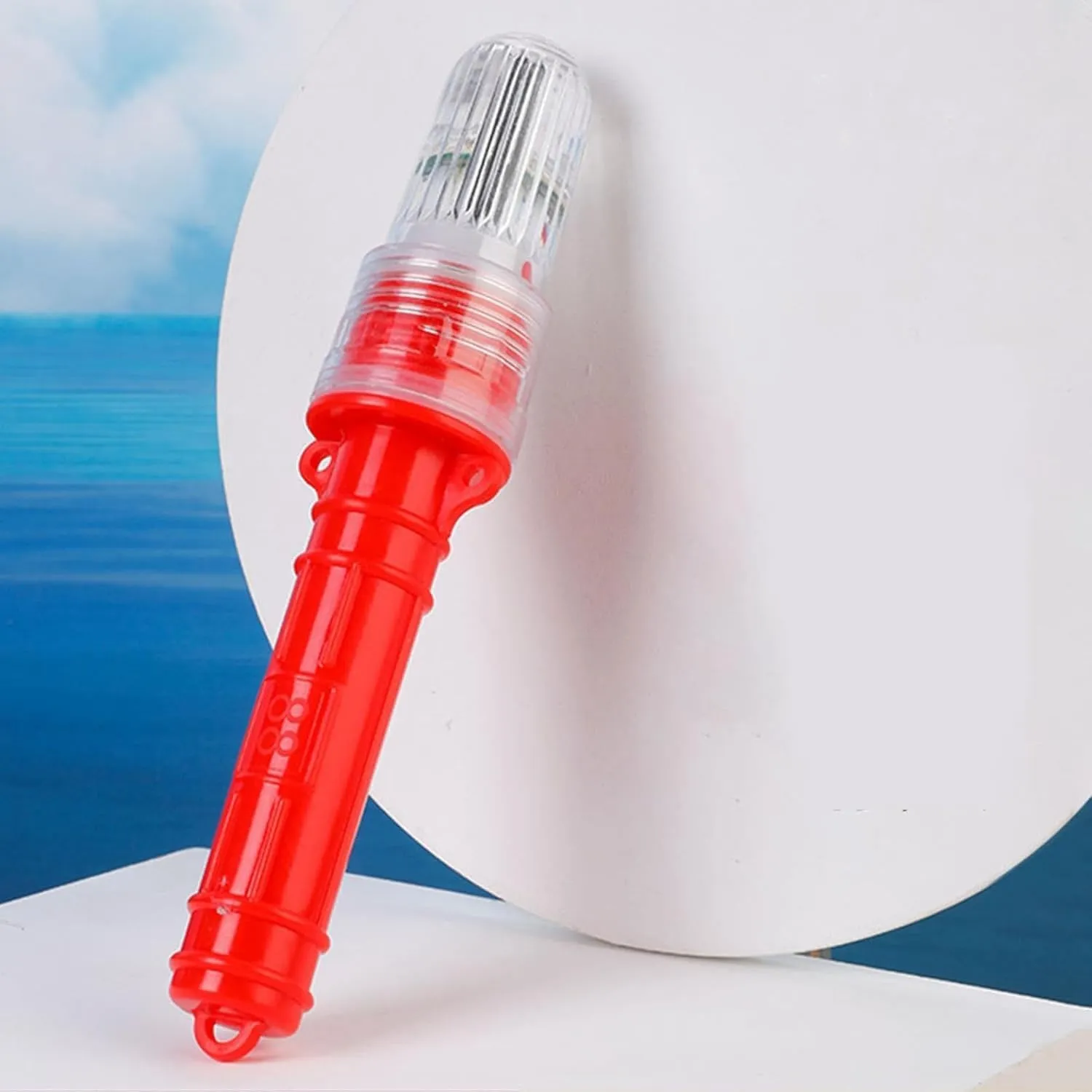 Flares for Boating, Boat Flares Coast Guard Approved Marine, Waterproof Emergency Signals for Fishing Nets, Boats Strobe Safety Lights Kit Navigation, Intelligent Control(1pc-Red)