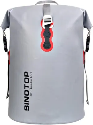 Floating Waterproof Dry Bag 40L, Roll Top Sack Keeps Gear Dry for Kayaking, Rafting, Boating, Swimming, Camping, Hiking, Beach, Fishing (Gray)