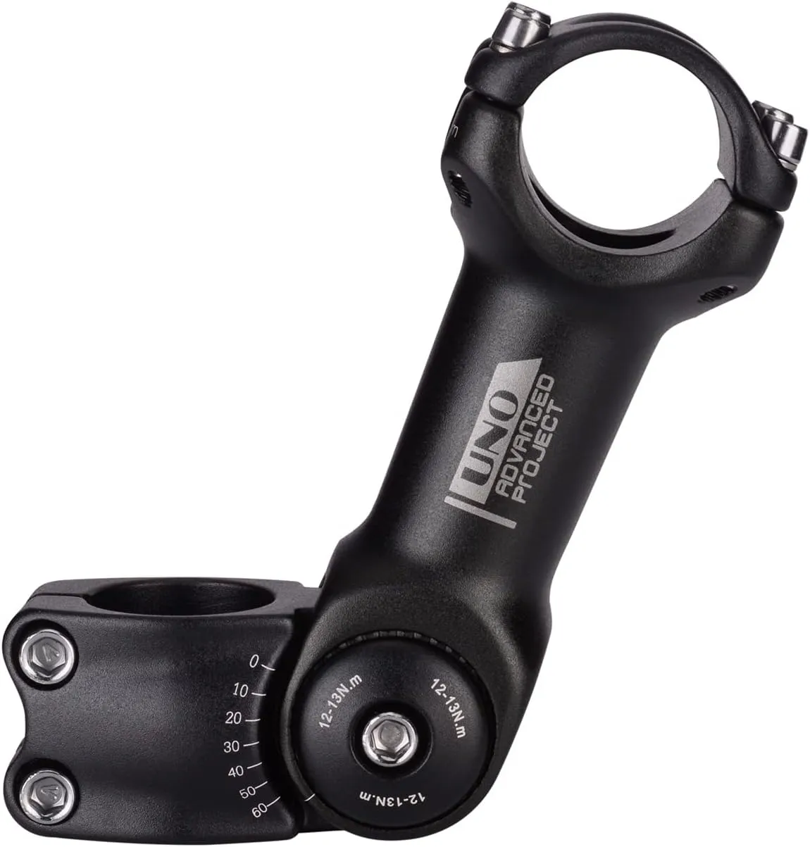 FOMTOR 31.8mm 25.4mm Adjustable Stem 90mm 110mm 0~60 Degree UNO MTB Adjustable Handlebar Stem for Most Mountain Bike Road Bike MTB
