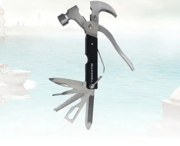 for Gear Functional and Mountaineering 1 Emergency Outdoor 18 Survival Steel TAC Camping Hurry, act fast Multi Safety in Tool Stainless Outstanding Tool Hammer