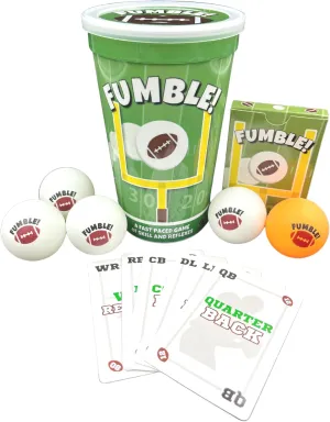 Fumble! Football Card and Pong for Adults and Kids 6  | Cup Pong | Fun Football Card Game