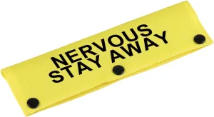 Funny Dog Leash Sleeve Nervous Stay Away Dog Leash Wrap Sleeve Pet Birthday Gift (Nervous Stay Away-YE Sleeve)