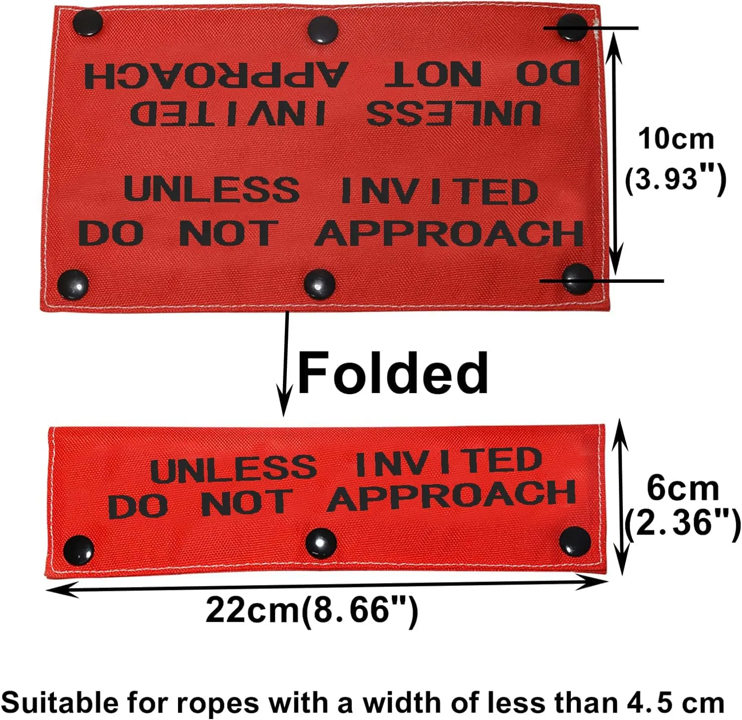 Funny Dog Leash Sleeve Unless Invited Do Not Approach Dog Leash Wrap Sleeve Pet Birthday Gift (Unless Invited-Sleeve)