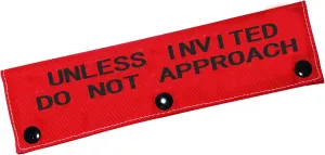 Funny Dog Leash Sleeve Unless Invited Do Not Approach Dog Leash Wrap Sleeve Pet Birthday Gift (Unless Invited-Sleeve)