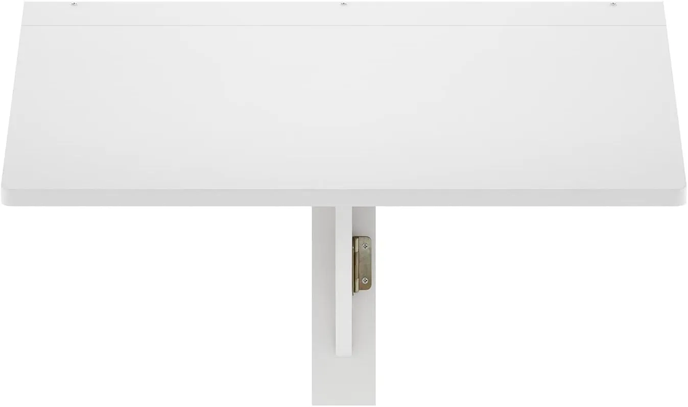 Furinno Hermite Wall Mounting Folding Table, White