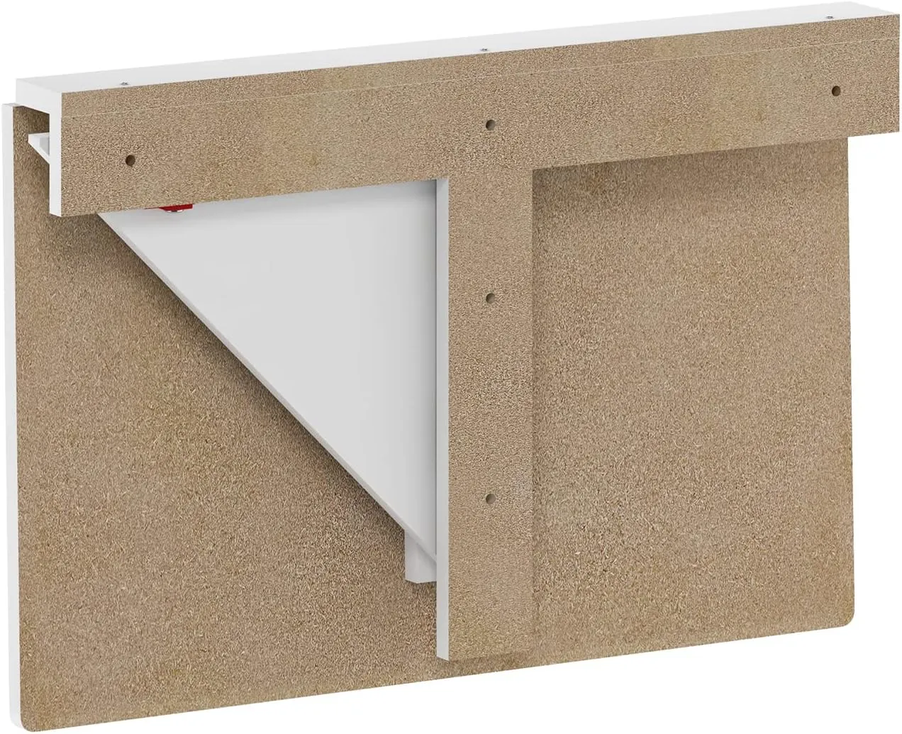 Furinno Hermite Wall Mounting Folding Table, White