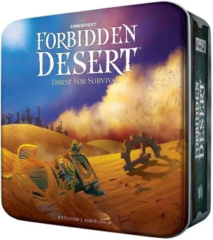 Gamewright - Forbidden Desert Cooperative Survival Adventure Board Game for 2-5 Players – Family Strategy for Ages 10 