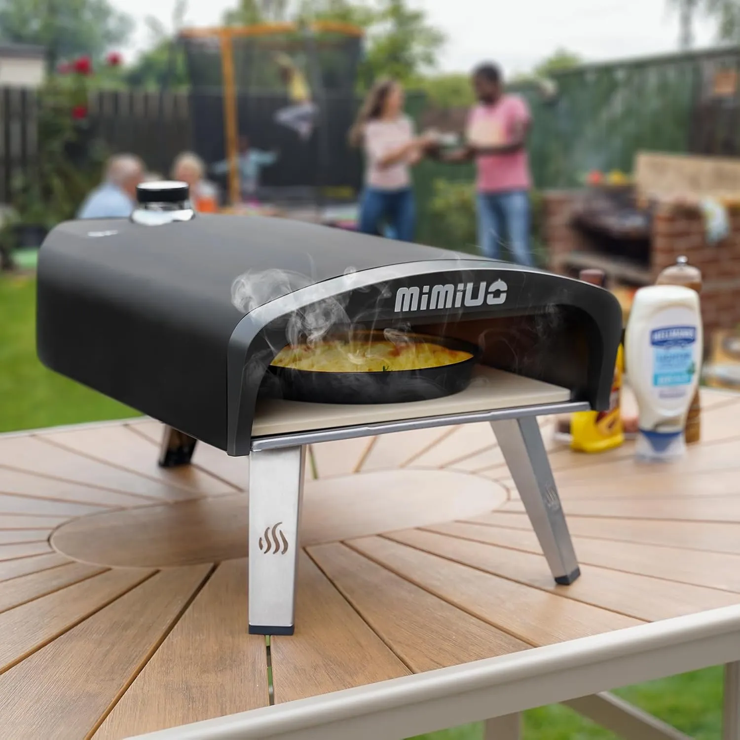 Gas Pizza Oven Outdoor - Portable Propane Pizza Ovens for Outside - Professional Pizza Stove with 13 inch Pizza Stone, Ideal for Any Outdoor Kitchen