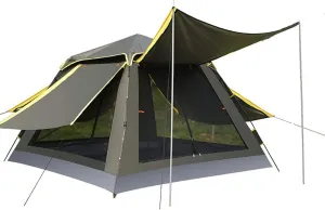 GeRRiT 3-4 Person Pop Up Tent Automatic Instant Camping Tent Quick Opening Waterproof Outdoor Tent 4 Season Travel Tent with Carry Bag for Hiking, Traveling or Beach