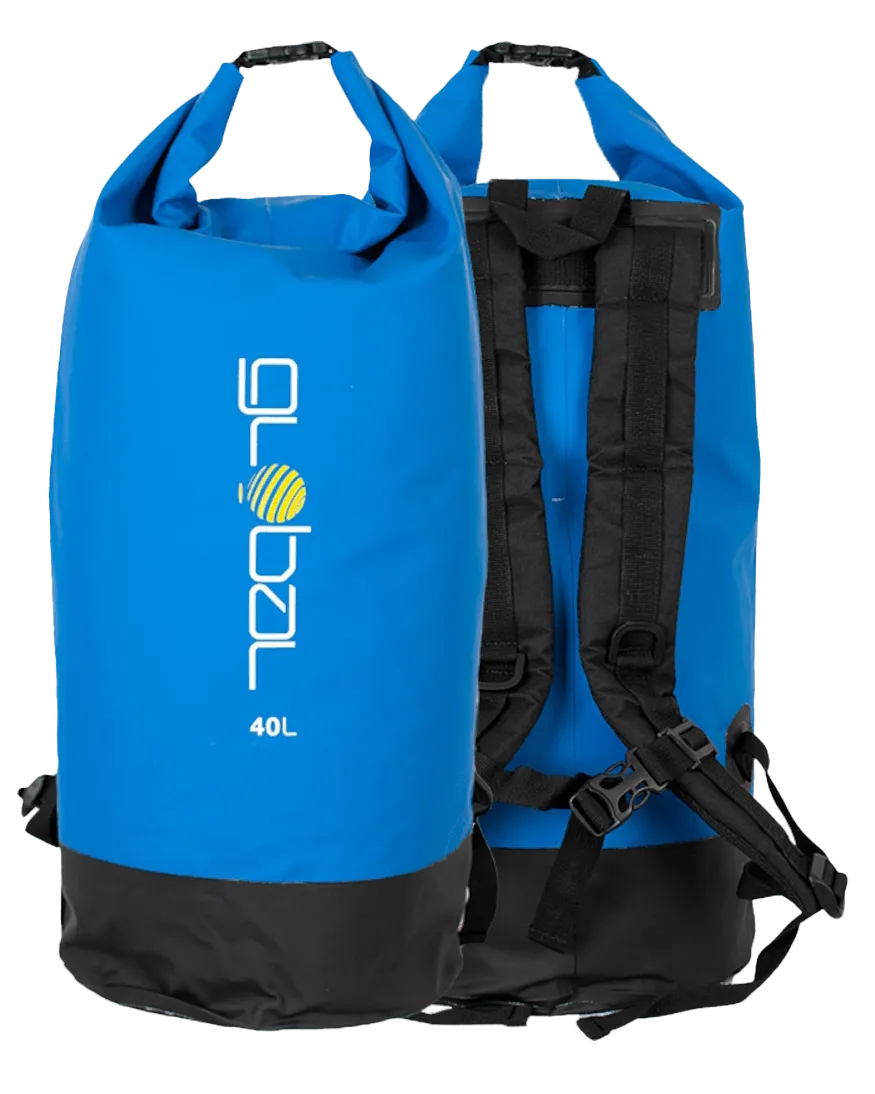 Global 40L Dry Backpack in Blue